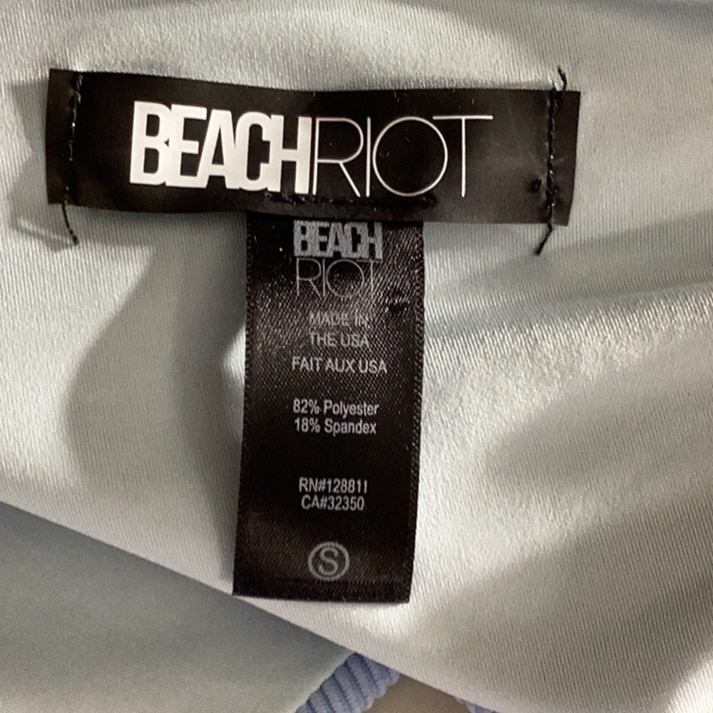 BEACH RIOT Celine Light Blue One Piece Swimsuit Size M - Picture 6 of 6
